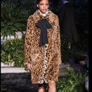 ERDEM x H&M: Leopard Print Faux Coat